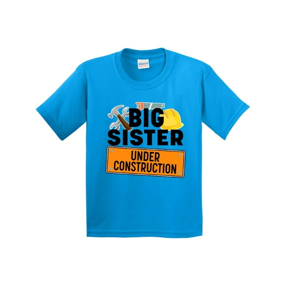 Inktastic Big Sister Under Construction Youth T-Shirt