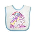 thumbnail image 1 of Inktastic Big Sister Unicorn Girls Baby Bib, 1 of 4