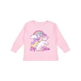 thumbnail image 1 of Inktastic Big Sister Unicorn Girls Long Sleeve Toddler T-Shirt, 1 of 5