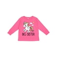 thumbnail image 1 of Inktastic Big Sister Unicorn Girls Long Sleeve Toddler T-Shirt, 1 of 5