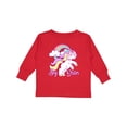 thumbnail image 1 of Inktastic Big Sister Unicorn Girls Long Sleeve Toddler T-Shirt, 1 of 5