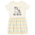 thumbnail image 1 of Inktastic Big Sister Unicorn Girls Toddler Dress, 1 of 5