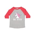 thumbnail image 1 of Inktastic Big Sister Unicorn Girls Toddler T-Shirt, 1 of 5