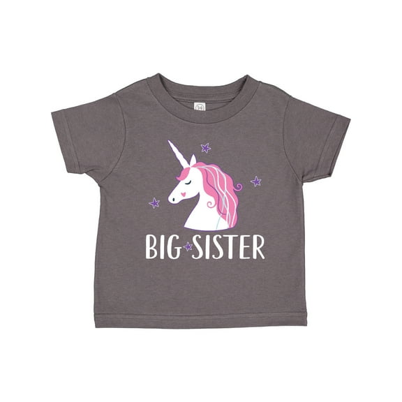 Inktastic Big Sister Unicorn Girls Toddler T-Shirt