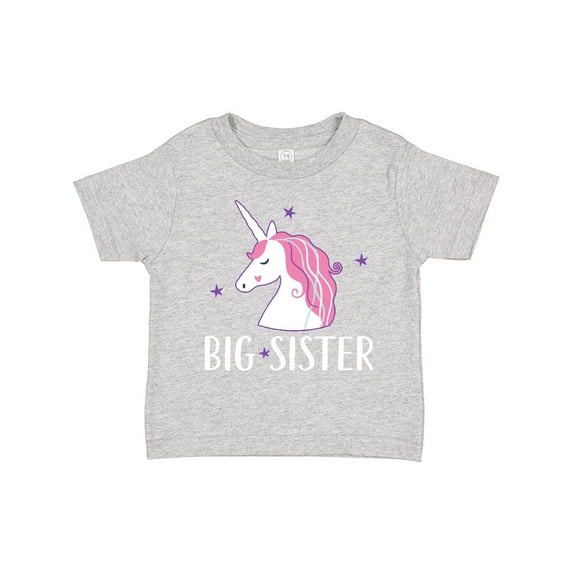 Inktastic Big Sister Unicorn Girls Toddler T-Shirt