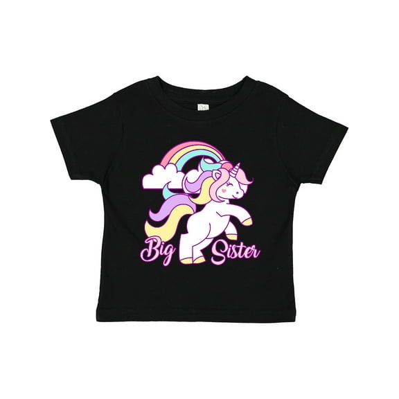 Inktastic Big Sister Unicorn Girls Toddler T-Shirt