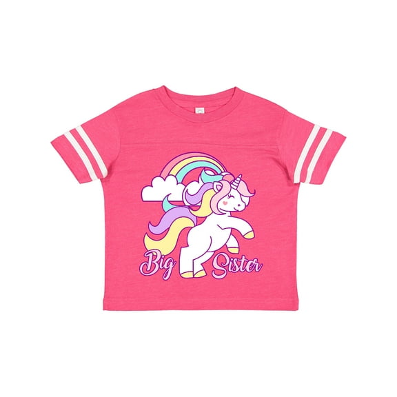 Inktastic Big Sister Unicorn Girls Toddler T-Shirt