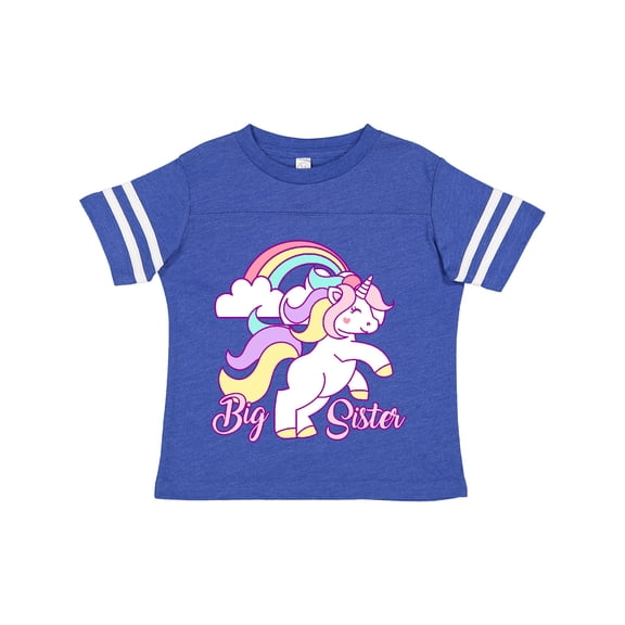 Inktastic Big Sister Unicorn Girls Toddler T-Shirt