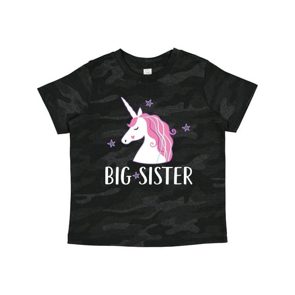 Inktastic Big Sister Unicorn Girls Toddler T-Shirt