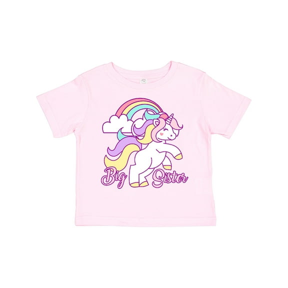 Inktastic Big Sister Unicorn Girls Toddler T-Shirt