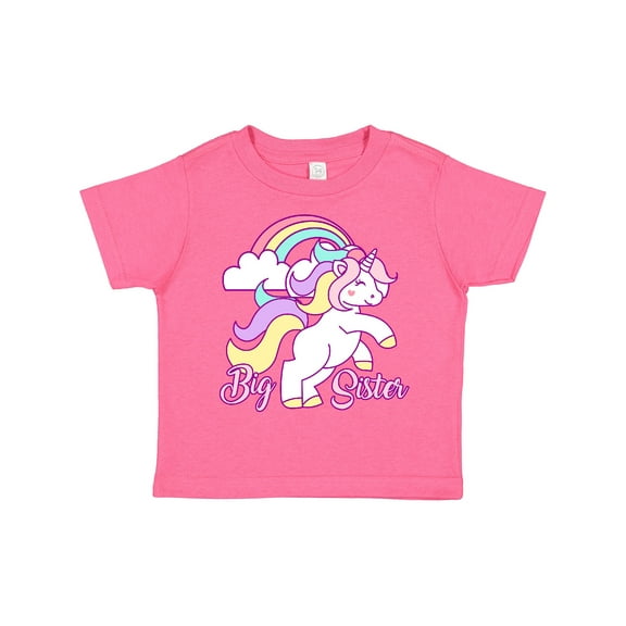Inktastic Big Sister Unicorn Girls Toddler T-Shirt
