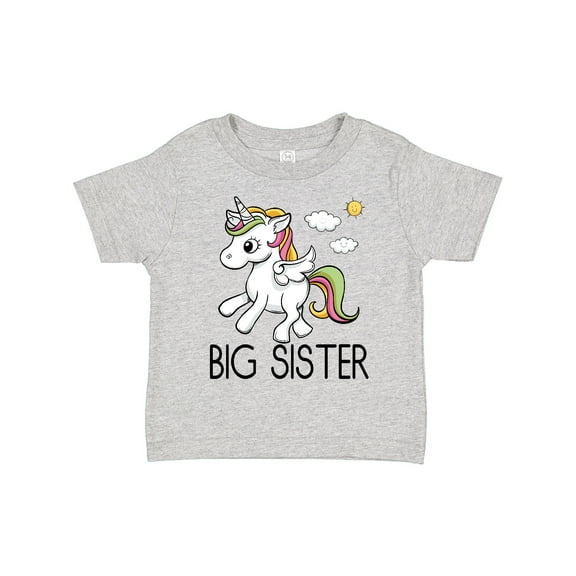 Inktastic Big Sister Unicorn Girls Toddler T-Shirt