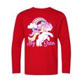 thumbnail image 1 of Inktastic Big Sister Unicorn Long Sleeve Youth T-Shirt, 1 of 5