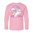 thumbnail image 1 of Inktastic Big Sister Unicorn Long Sleeve Youth T-Shirt, 1 of 5