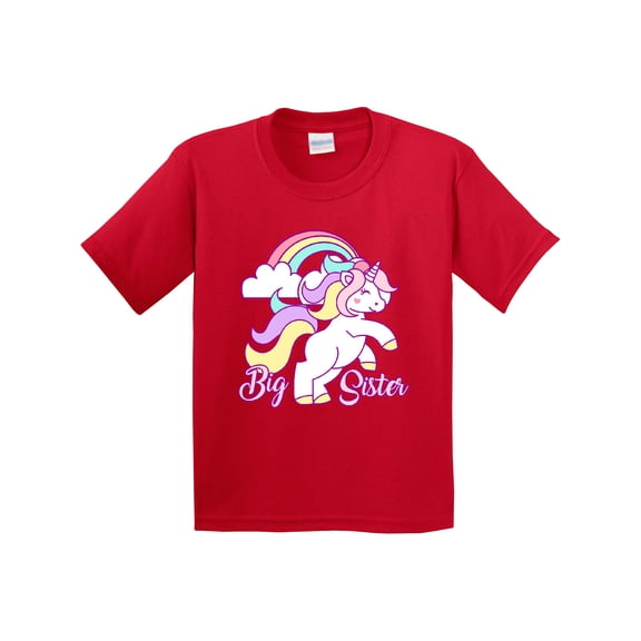 Inktastic Big Sister Unicorn Youth T-Shirt