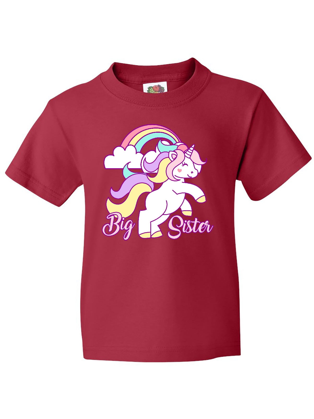 Inktastic Big Sister Unicorn Youth T-Shirt