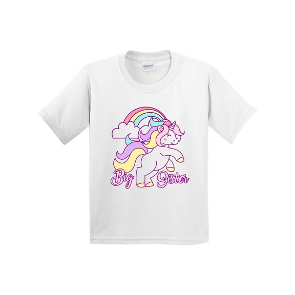 Inktastic Big Sister Unicorn Youth T-Shirt