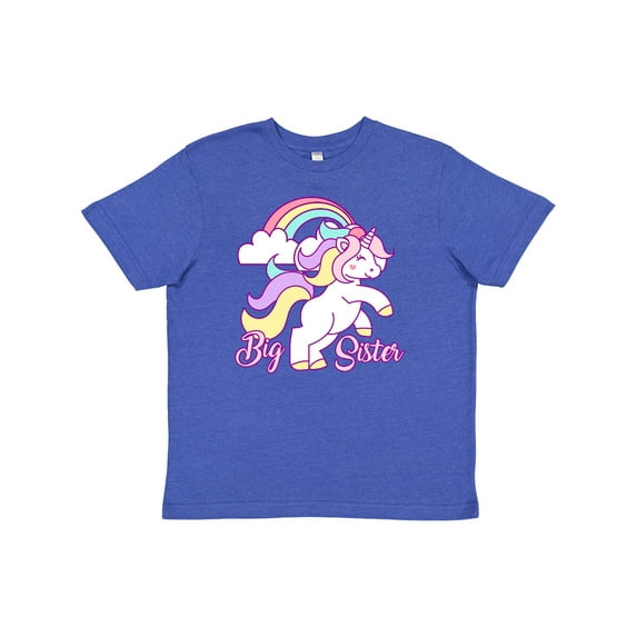 Inktastic Big Sister Unicorn Youth T-Shirt