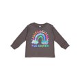 thumbnail image 1 of Inktastic Big Sister Watercolor Rainbow with Clouds Girls Long Sleeve Toddler T-Shirt, 1 of 5