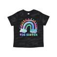 thumbnail image 1 of Inktastic Big Sister Watercolor Rainbow with Clouds Girls Toddler T-Shirt, 1 of 5