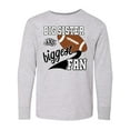thumbnail image 1 of Inktastic Big Sister and Biggest Fan- football player Long Sleeve Youth T-Shirt, 1 of 5