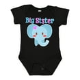 thumbnail image 1 of Inktastic Big Sister elephant Girls Baby Bodysuit, 1 of 5