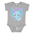 thumbnail image 1 of Inktastic Big Sister elephant Girls Baby Bodysuit, 1 of 5