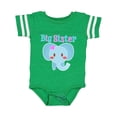 thumbnail image 1 of Inktastic Big Sister elephant Girls Baby Bodysuit, 1 of 5