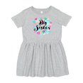 thumbnail image 1 of Inktastic Big Sister Colorful Hearts Design Girls Toddler Dress, 1 of 5