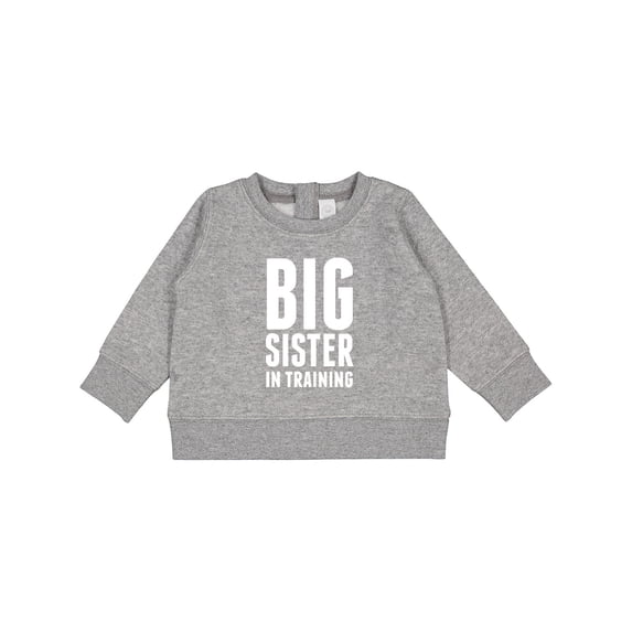 Inktastic Big Sister in Training Baby Sweatshirt