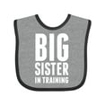 thumbnail image 1 of Inktastic Big Sister in Training Girls Baby Bib, 1 of 4