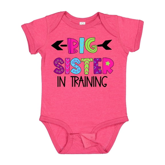 Inktastic Big Sister in Training Girls Baby Bodysuit