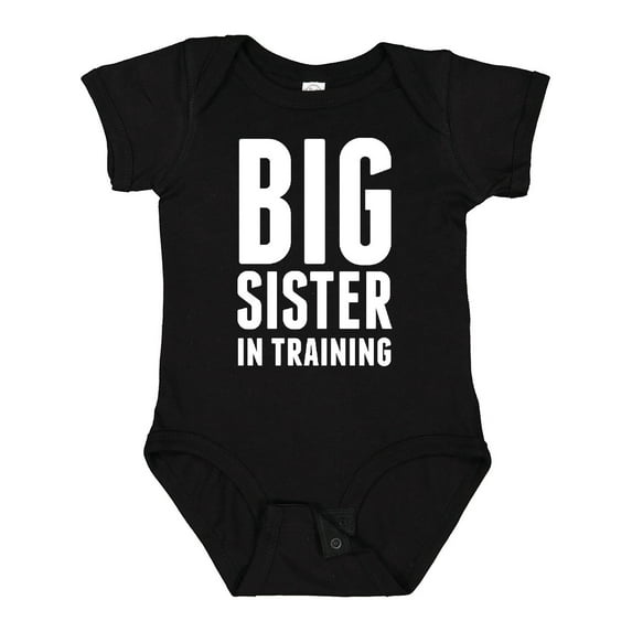 Inktastic Big Sister in Training Girls Baby Bodysuit