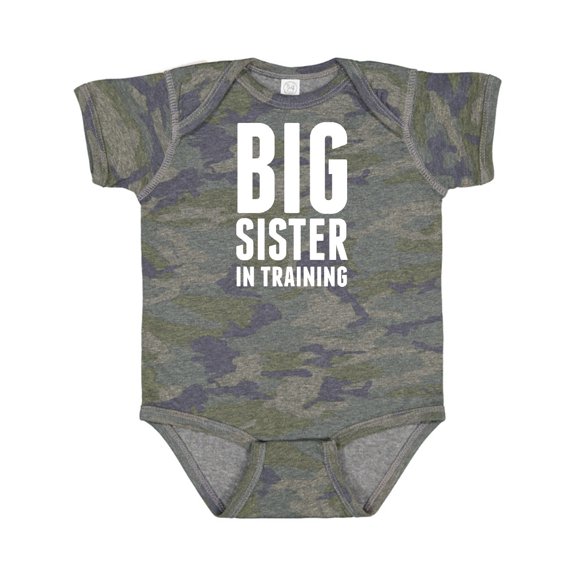 Inktastic Big Sister in Training Girls Baby Bodysuit