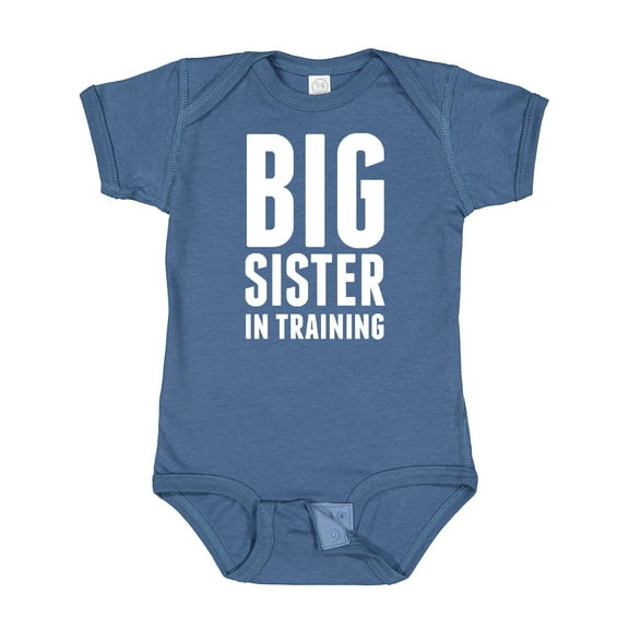 Inktastic Big Sister in Training Girls Baby Bodysuit
