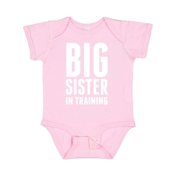 Inktastic Big Sister in Training Girls Baby Bodysuit