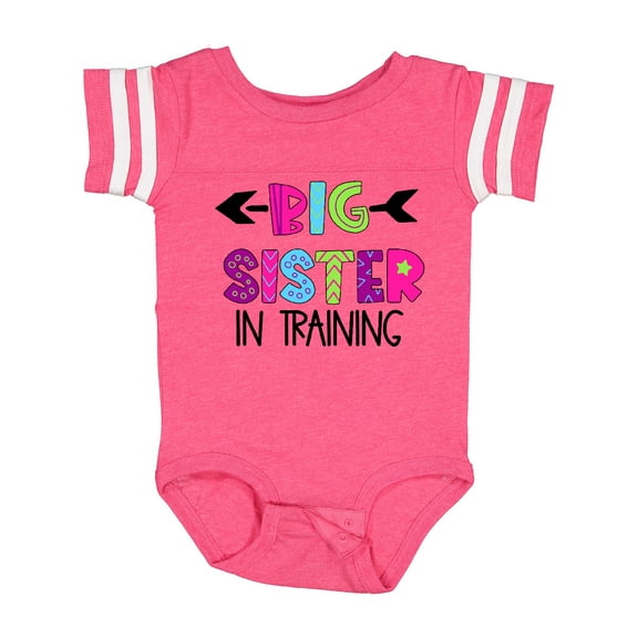 Inktastic Big Sister in Training Girls Baby Bodysuit