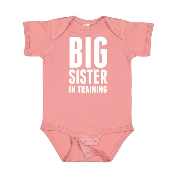 Inktastic Big Sister in Training Girls Baby Bodysuit