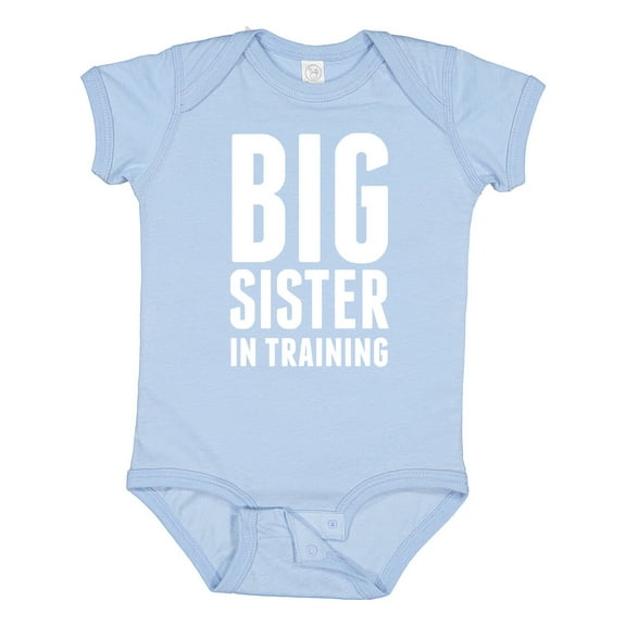 Inktastic Big Sister in Training Girls Baby Bodysuit