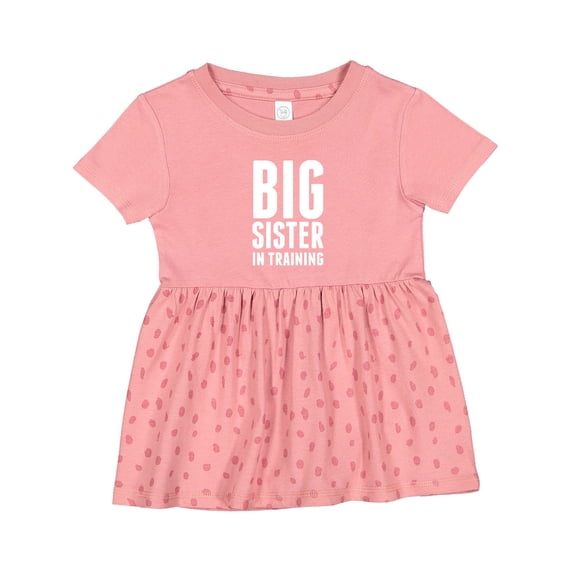 Inktastic Big Sister in Training Girls Baby Dress