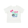 thumbnail image 1 of Inktastic Big Sister to a Little Mister Bow and Mustache Girls Baby T-Shirt, 1 of 5