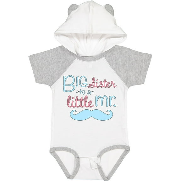 Inktastic Big Sister to a Little Mr Girls Baby Bodysuit