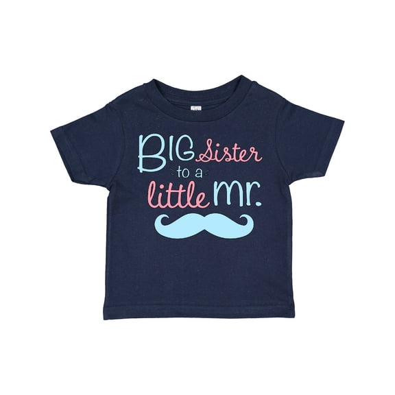 Inktastic Big Sister to a Little Mr Girls Toddler T-Shirt