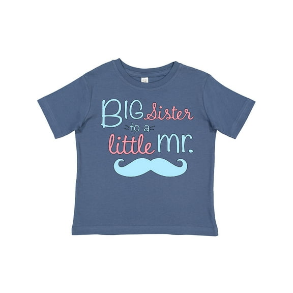 Inktastic Big Sister to a Little Mr Girls Toddler T-Shirt