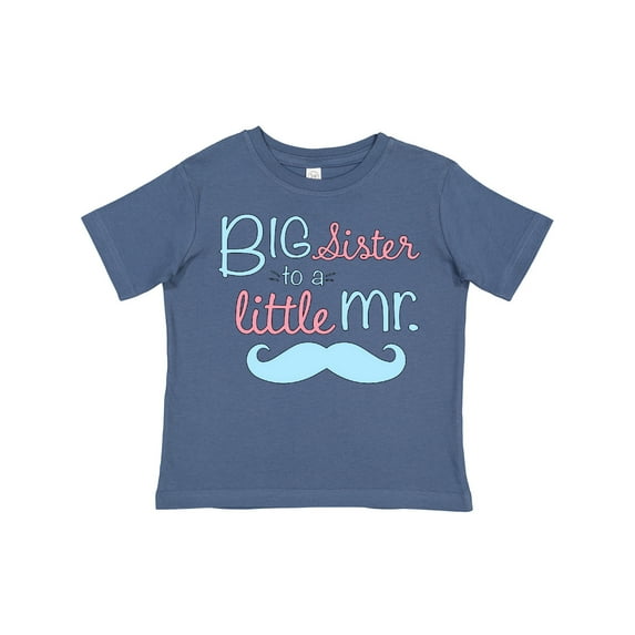 Inktastic Big Sister to a Little Mr Girls Toddler T-Shirt