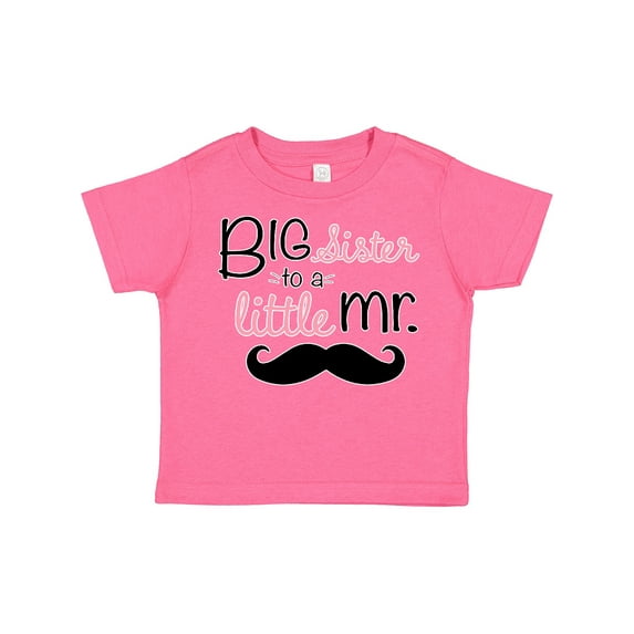 Inktastic Big Sister to a Little Mr. Girls Toddler T-Shirt