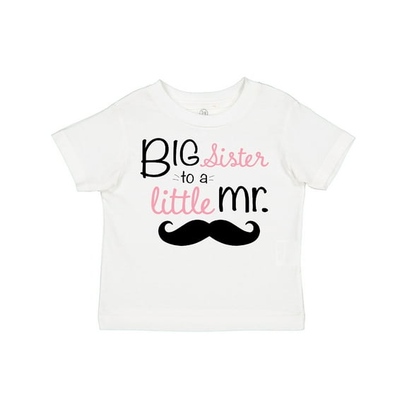 Inktastic Big Sister to a Little Mr. Girls Toddler T-Shirt