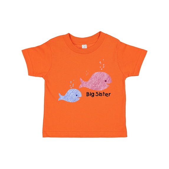 Inktastic Big Sister with Lil' Brother Girls Toddler T-Shirt