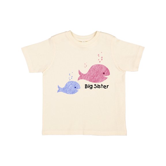 Inktastic Big Sister with Lil' Brother Girls Toddler T-Shirt
