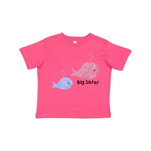 Inktastic Big Sister with Lil' Brother Girls Toddler T-Shirt